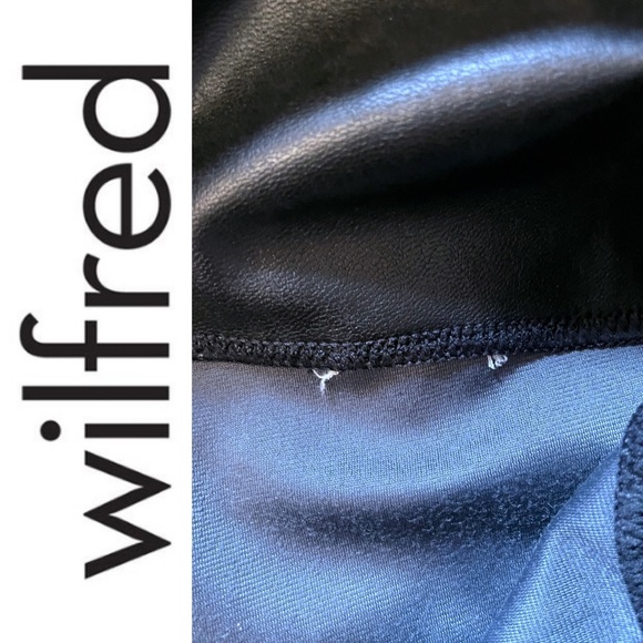 EUC Wilfred Free Daria Pant in black vegan leather, brand tags removed - Picture 13 of 14